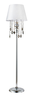 Торшер 38 см, Crystal Lux MERCEDES PT1 CHROME/SMOKE Хром