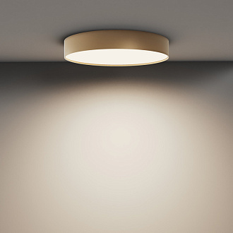 Накладной светильник 40*40*6 см, LED, 45W, 4000К, Maytoni Technical Zon C032CL-45W4K-RD-MG золото матовое