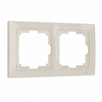 W0022003 Рамка на 2 поста Snabb basic, слоновая кость Werkel, 4690389161360
