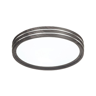 Cветильник 50*7 см, LED 72W, 3000-6000 К, IP43, белый/венге под дерево/хром, пластик Sonex Trosto, 7604/EL