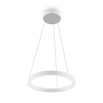 Подвесной светильник 40*127,5 см, LED, 24W, 3000К-4000К, Maytoni Rim MOD058PL-L22WK белый