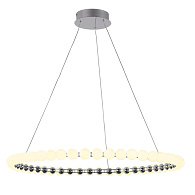 Подвесная люстра 80*158,5 см, 52W, Favourite HELMET 4589-8P хром, белый акрил