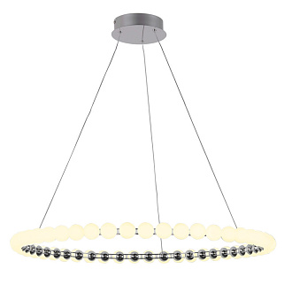 Подвесная люстра 80*158,5 см, 52W, Favourite HELMET 4589-8P хром, белый акрил