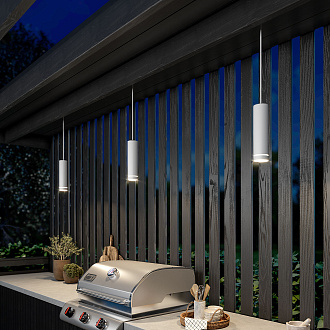Светильник садово-парковый со светодиодами DLR023 IP54 35084/H белый Elektrostandard