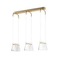 Подвесной светильник 23*81*320,5 см, LED 20W 3000K Maytoni Modern Cabaret MOD170PL-L24BS3K латунь