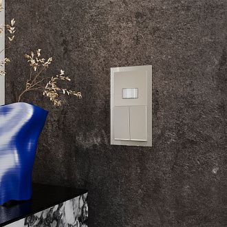 Рамка стеклянная Voltum S70 на 2 поста, шелк, стекло Стекло/пластик  VLS110204