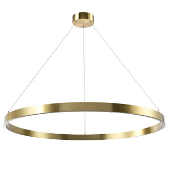 Светильник 100 см, 60W, 3000-6000K, Lightstar Saturno 748043, золото