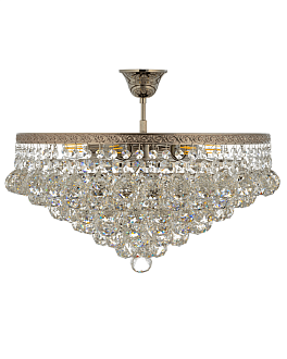 Люстра потолочная *46*35 см, 6*E27*60W, Arti Lampadari Castellana Nickel Castellana E 1.3.46.501 N, Матовый никель