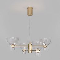 Подвесная люстра 68 см, 18W, 4000K, Eurosvet 204053 LED, латунь