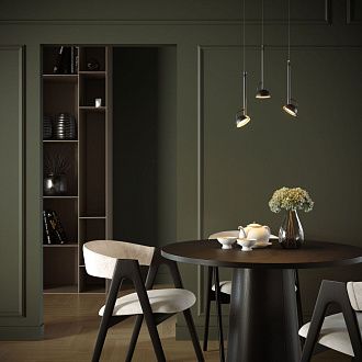 Подвесной акцентный светильник 6*6*133 см, LED, 7W, 3000K, Elektrostandard Join 50313 LED, черный