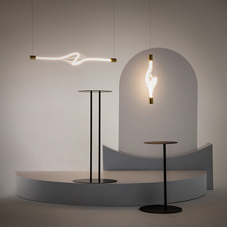 Подвесной светильник 96*13,5*316,5 см, LED, 3000К, Maytoni LOOP MOD290PL-L23BS3K латунный