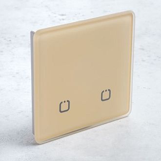 Радиовыключатель сенсорный HiTE PRO SN-R2 (бежевый, закругленные углы) HPSW-SNR2-BG