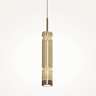 Светильник 8 см, 12W, 3000K, Maytoni MOD272PL-L12BS3K1, латунь