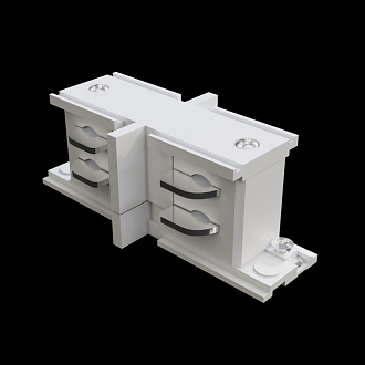 Коннектор прямой внутренний Trinity белый для накладной трековой системы Maytoni Technical Three phase track system Trinity TRA005CI-31W белыйIP 20