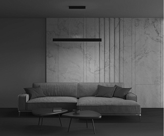 Светильник LED 120 см, 30W, 3000K Maytoni Step P010PL-L30B, черный