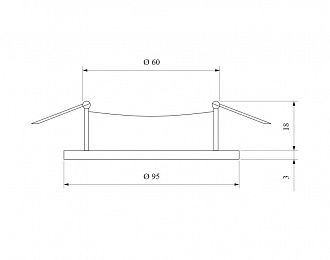 Встраиваемый точечный светильник черный 25001/01 Elektrostandard