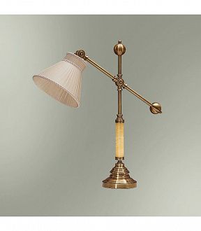 Настольная лампа Good light (Фотон) с абажуром 21-12.56/3822, бронза, бежевый