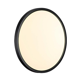 Cветильник 40*2,5 см, LED 32W, 3000/4000 К, IP40, белый/черный, пластик Sonex Alfa Black, 7660/32L