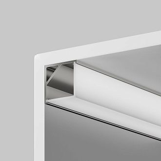Рассеиватель для профиля 16×16 (Угол, Белый, 2 м), ALM-1616S-O-DF-2M Maytoni Led Strip Накладной профиль Белый 642009, Белый