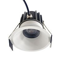 Светильник встраиваемый 6,5*6,4 см, вр 5,5 см, *LED*8W, 2700 / 4000 / 5000K, Mantra Rombok MAN8764, белый