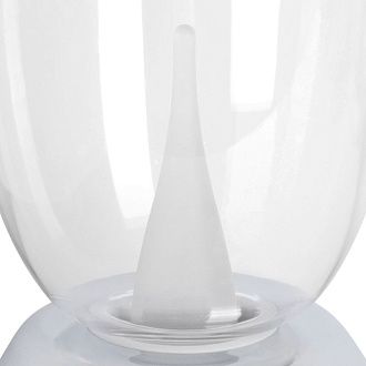Настольная лампа диммируемая 10W 3000K прозрачный/хром Uovo III Lightstar 807904