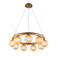 Подвесная люстра 60*50-150 см, 9*G9, 0W, Aployt OLA APL.764.03.09, бронзовый