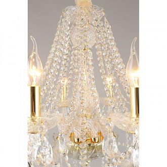 Подвесная люстра 73*80-170 см, 10*E14, 40W, Aployt Koletta APL.755.13.10, золотой