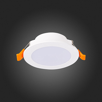 Встраиваемый светильник 9/7.5 см, 6W, 3000K, 480Lm, IP20 ST LUCE ST210.538.06 Белый, вр 7,5 см