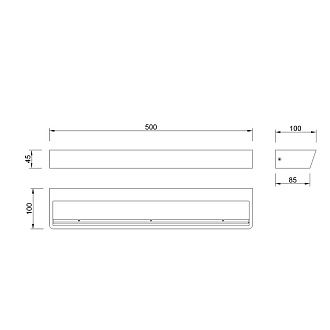 Бра 50*10*4,5 см, LED *  40W, 4000К Mantra Altea 8095, белый