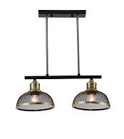 Люстра L450 x W180 x H460, мм, 2*40W (80W), BLACK+BRONZE (Черный+Бронза) Rilon 06494/2 BLACK+BRONZE