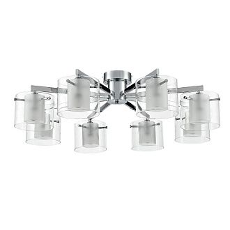 Люстра потолочная *85*-25 см, 8*E14*40W, Lumion VERDI 8261/8C, хром, прозрачный