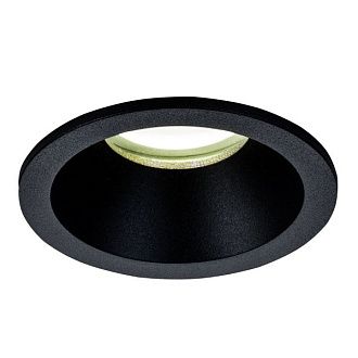 Светильник встраиваемый 8,5*4,5 см, вр 7,5 см, 1*GU12*12W, K, Mantra Comfort Ip65 MAN6811, чёрный