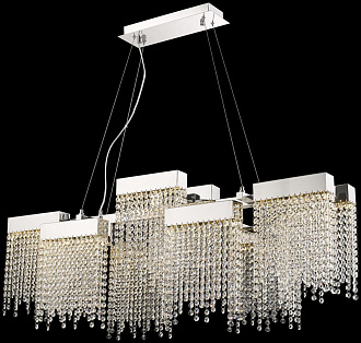 Подвесная люстра 112*42*95 см, 1LED, 100W, Wertmark  WE463.10.123 хром