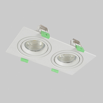 Встраиваемый светильник 18 см, Crystal Lux CLT 002C2 WH V2, белый, вр 16*8 см