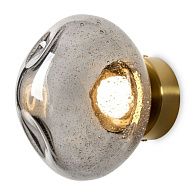 Настенный светильник 19.5 см, 5W, 3000K, Freya Mote FR5601WL-01GR, латунь-дымчатый