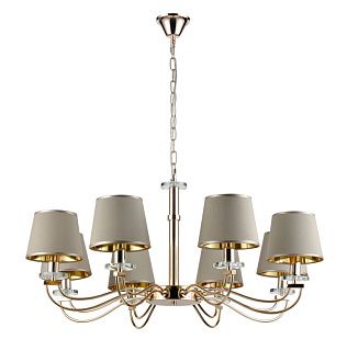 Подвесная люстра  86*98 см, 8*E14 золото Vele Luce Olimpia VL1764L08