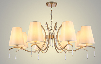 Люстра 95 см, Crystal Lux RENATA SP8 GOLD Золотой