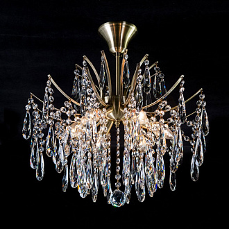 Подвесная люстра Citilux Селена CL302163, диаметр 50 см, бронза