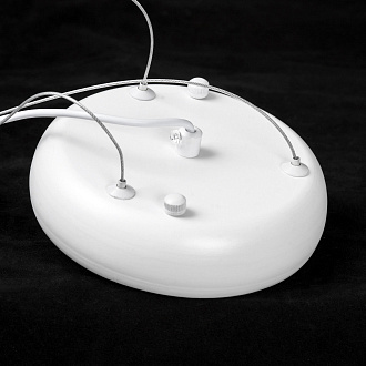 Подвесной светильник 44*25-160 см, 1*LED, 36W, 3000K, Lussole Crook LSP-7361, белый