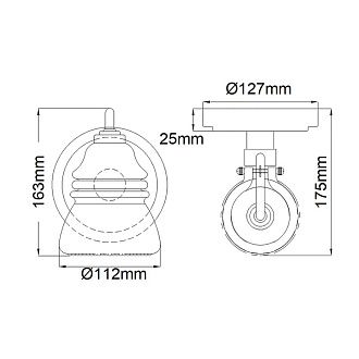 Бра для ванных комнат Kichler, Арт. KL-TALLAND1-PC-BATH