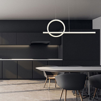 Люстра 80*8*150 см, LED 30W 3000K белый Mantra Kitesurf 8208