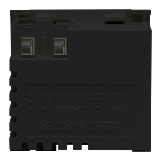 Donel USB зарядное устройство, 4.2A , Type A + C, 2 мод., черн. матовая (45х45мм) DUSB4200ANF