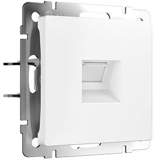 W5120001 Розетка Ethernet RJ-45 cat. 6A экранированная, белый матовый Werkel, 4690389213489