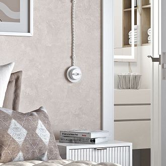 W5812050 Переключатель  выключатель одноклавишный Vintage, белый матовыйхром Werkel, 4690389174025