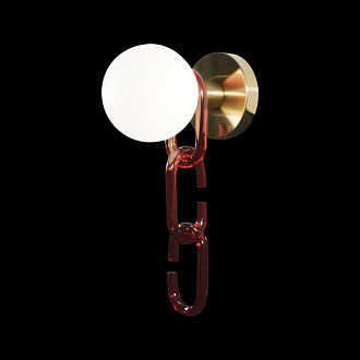 Бра 37 см, Loft It 10128W Red, золото