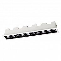 Встраиваемый светильник 28 см, 20W, 3000К Novotech Antey 357622, белый, вр 27,2*4 см