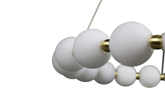Подвесная люстра 73*120 см, LED 100W, 4000K, 7500Lm, 20 м2 Zortes Kranz ZRS.1585.21, латунный