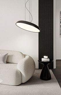 Подвесной светильник 44*25-160 см, 1*LED, 36W, 3000K, Lussole Crook LSP-7360, черный