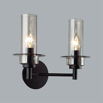 Бра 24*22*20 см, 2*E14 Lumion Madonna 6555/2W черный