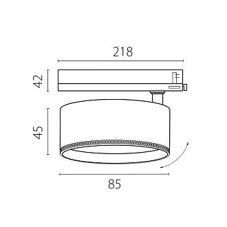 Светильник Quattro TRIAC *8,5*4,5 см, *15W, 4000K, Lightstar Alta Pro A5546TRIAC, Белый